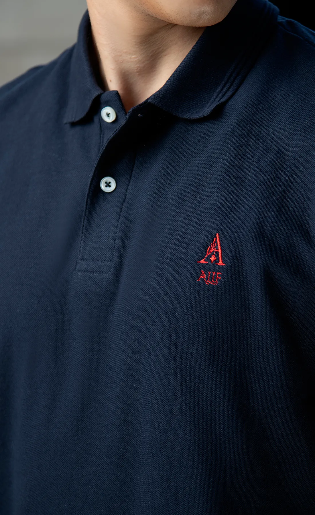 Alif Blue Basic Polo