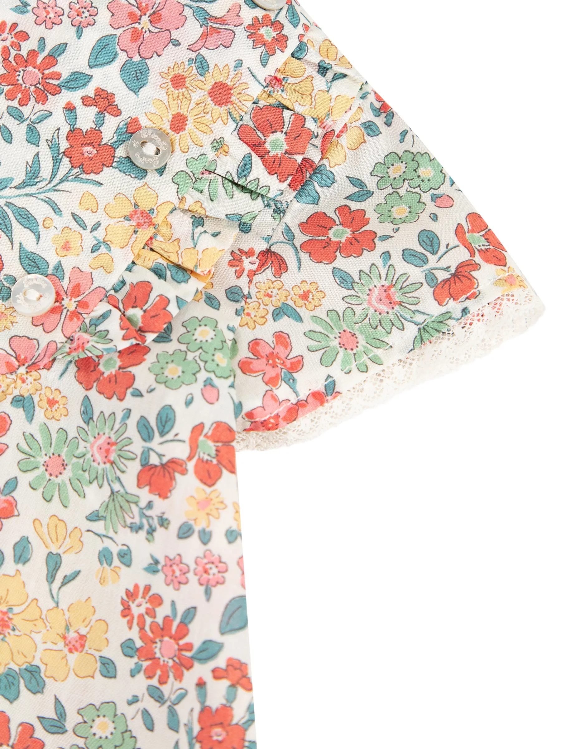 Blouse - Orangeade Liberty fabric cotton