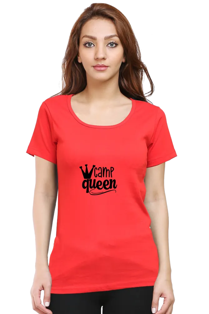 Camp Queen Women's Round Neck Tee – Adventure in Style