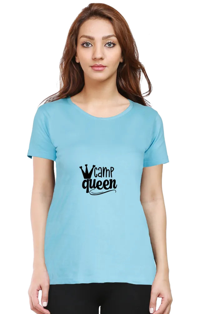 Camp Queen Women's Round Neck Tee – Adventure in Style