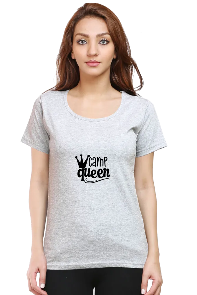 Camp Queen Women's Round Neck Tee – Adventure in Style