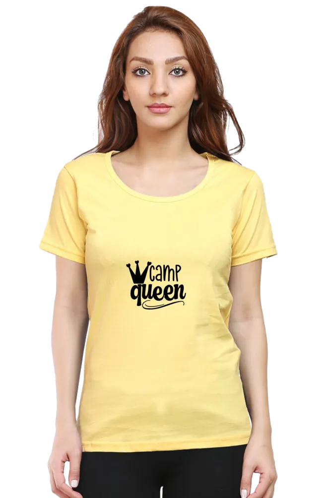 Camp Queen Women's Round Neck Tee – Adventure in Style