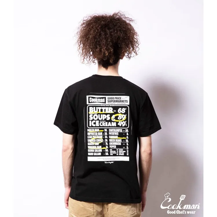 Cookman T-shirts - Supermarket : Black