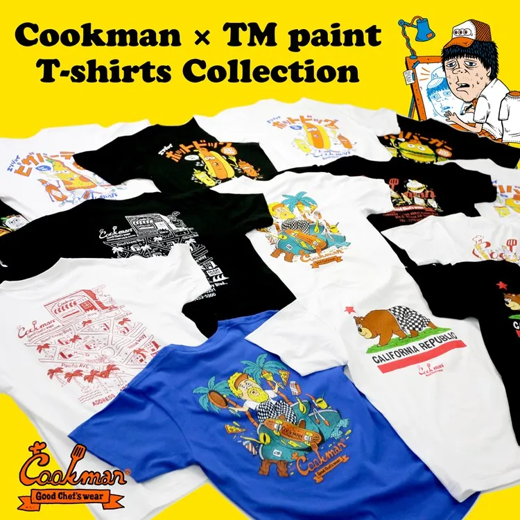 Cookman T-shirts - TM Paint Enjoy Cookman : Black