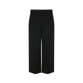 Denis Wool Culotte Trouser Black