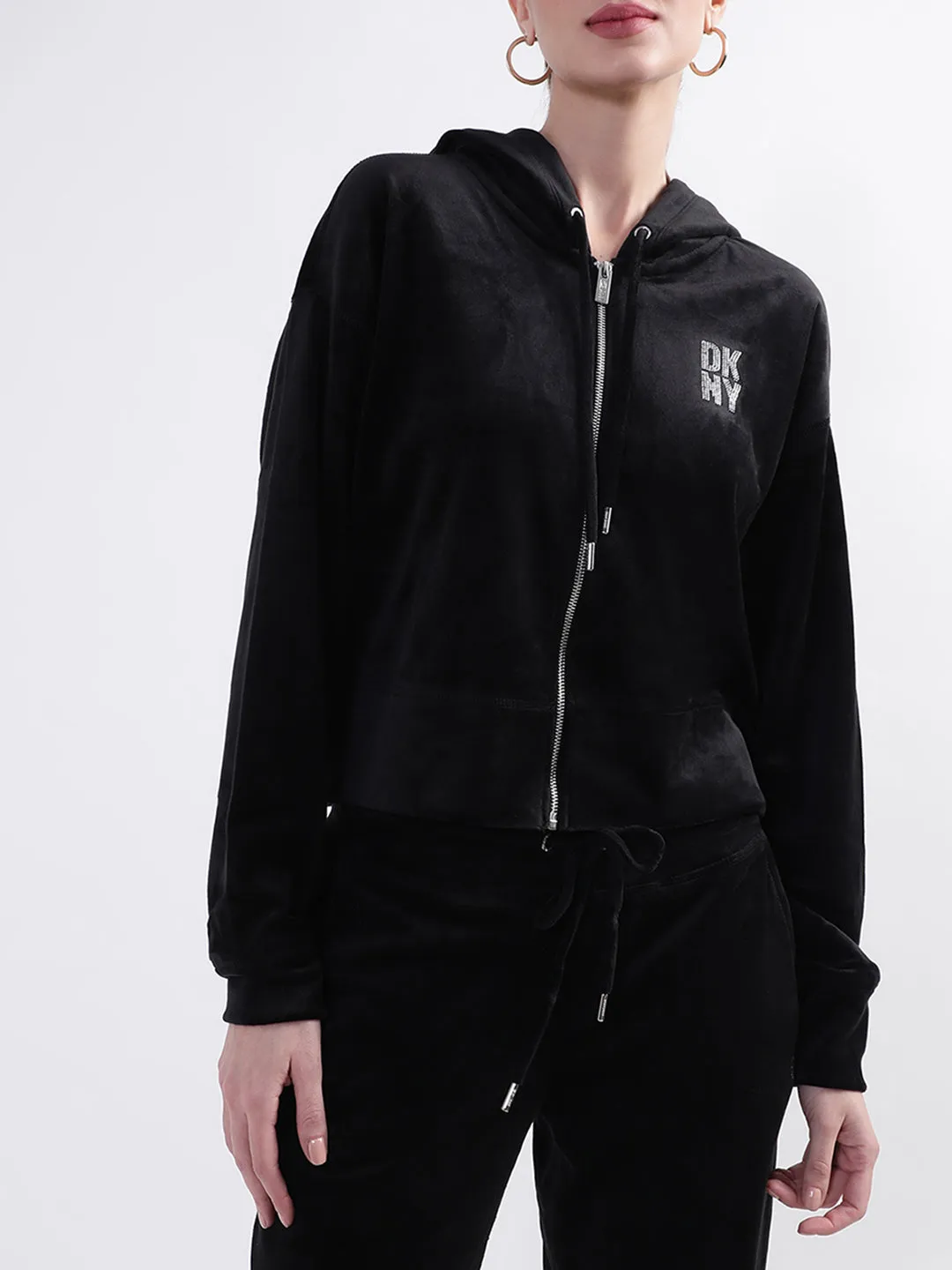 DKNY Women Black Sweatshirt