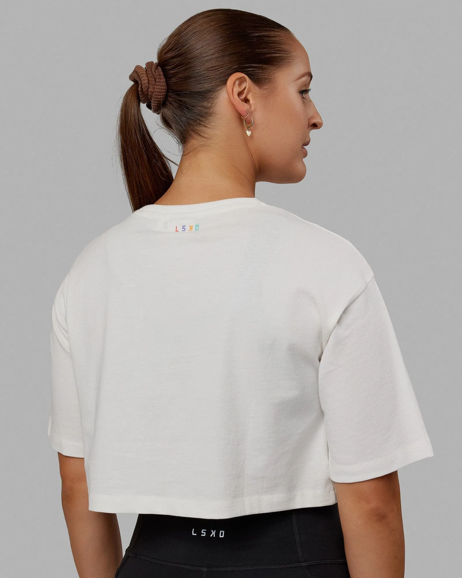 Enjoy the Journey Heavyweight Cropped Tee - Off White