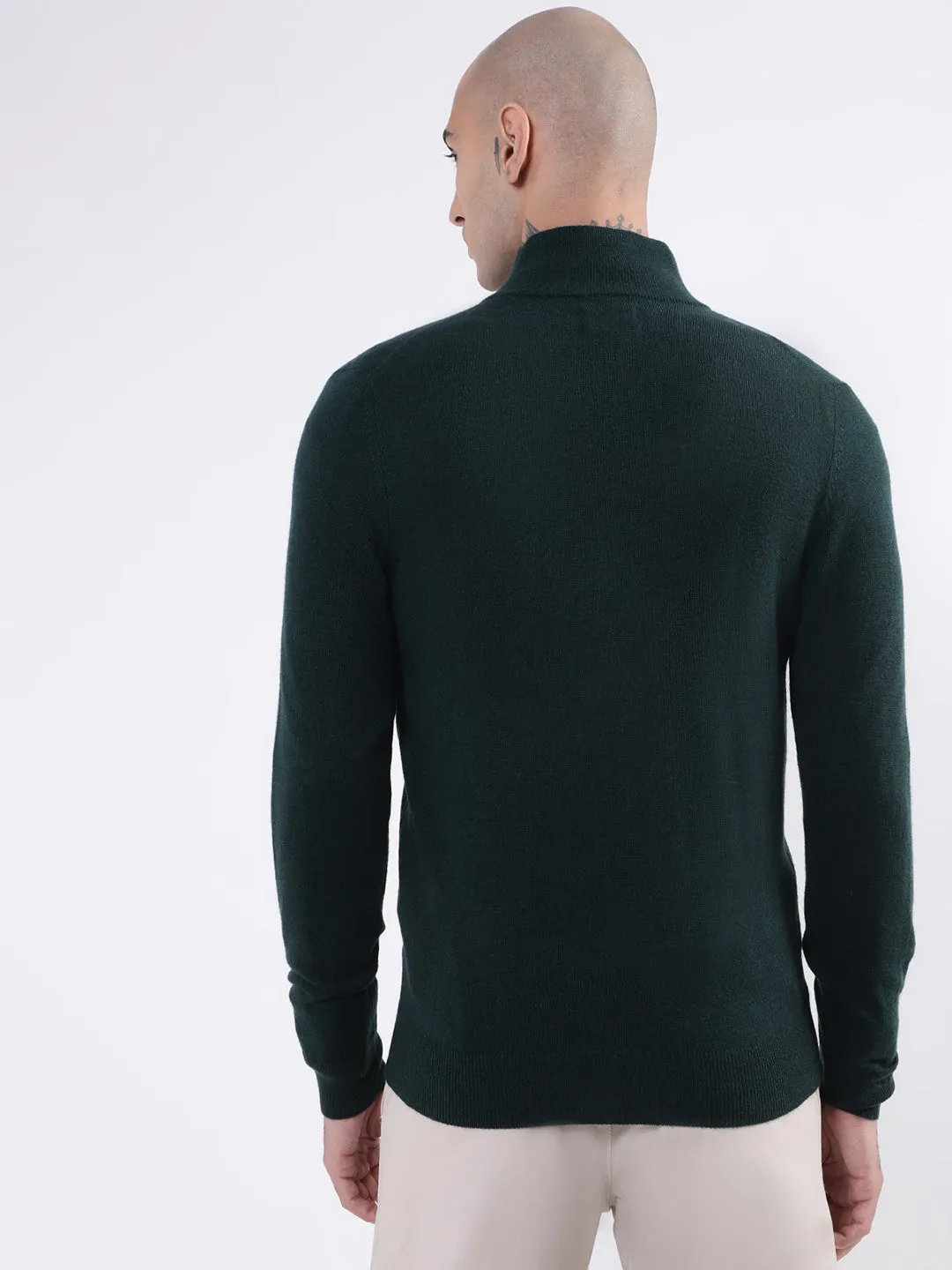 Gant Men Green Cotton Pullover