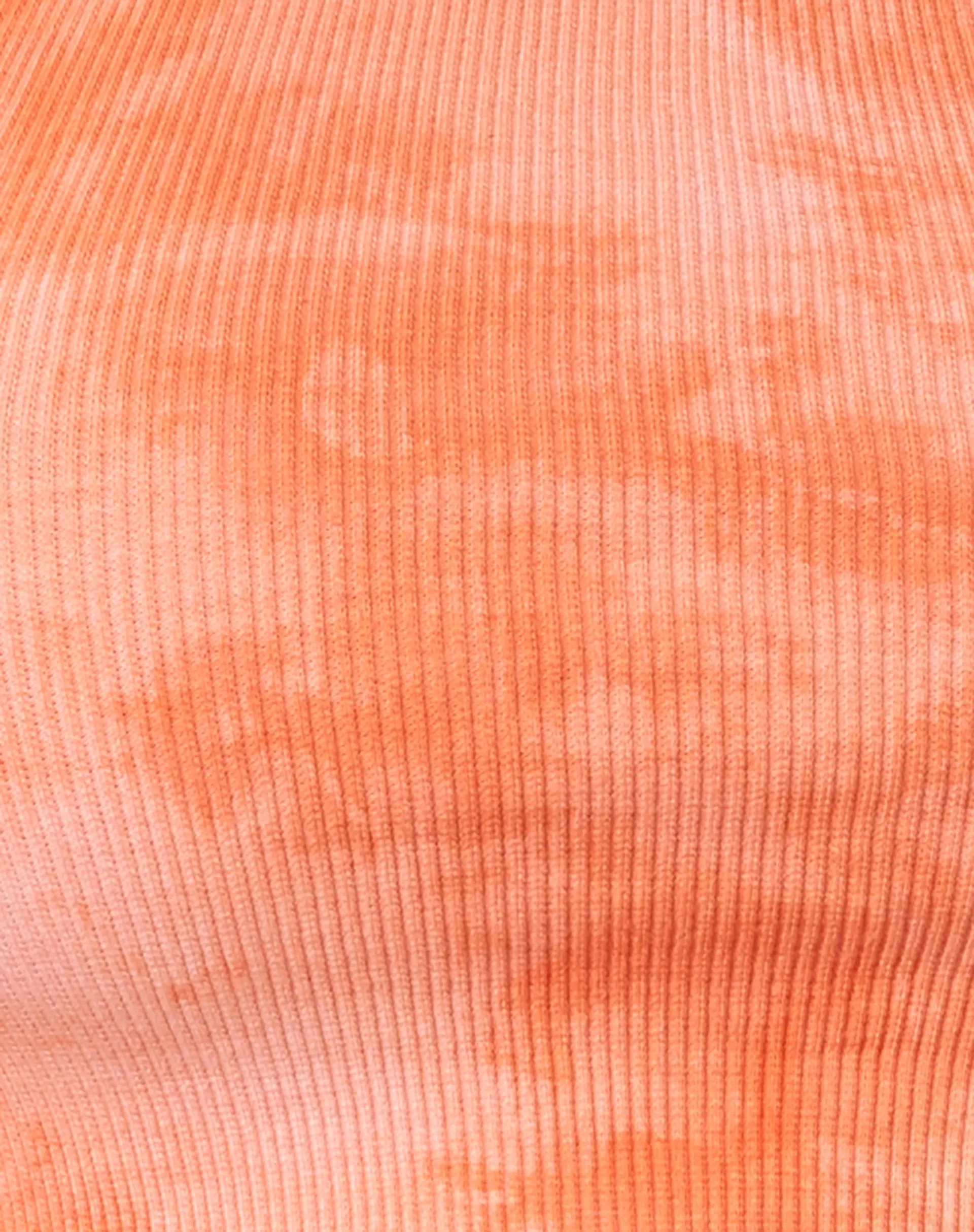 Givas Crop Top in Tangerine Tie Dye