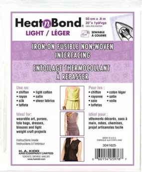 Heat n Bond Non-Woven Interfacing White