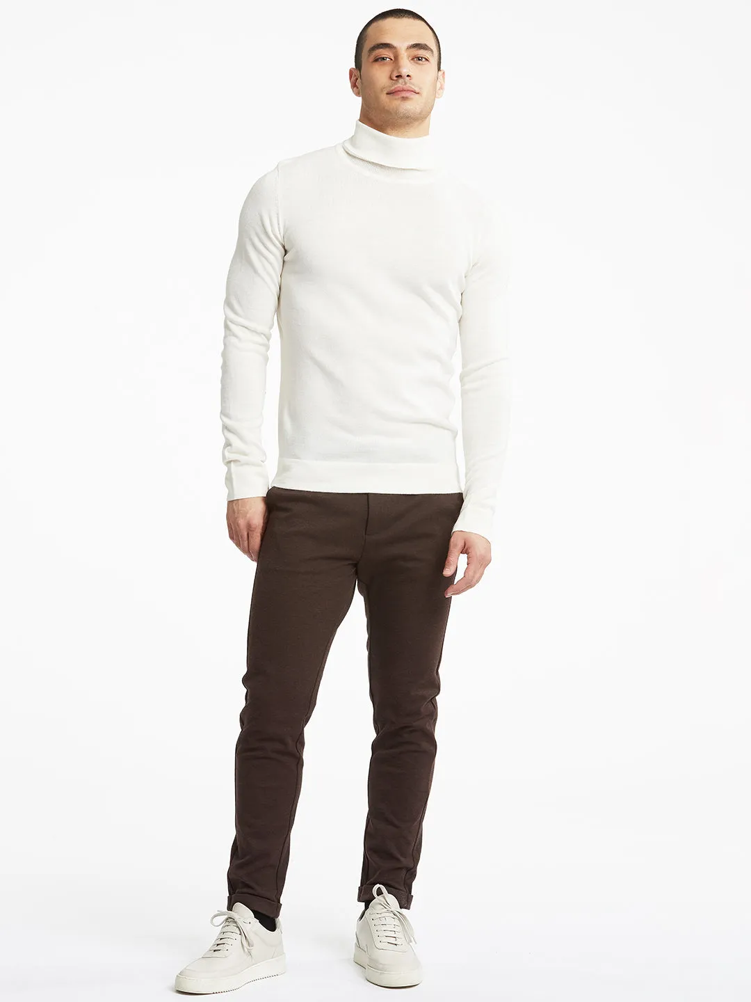 Lindbergh Men White Solid Sweater