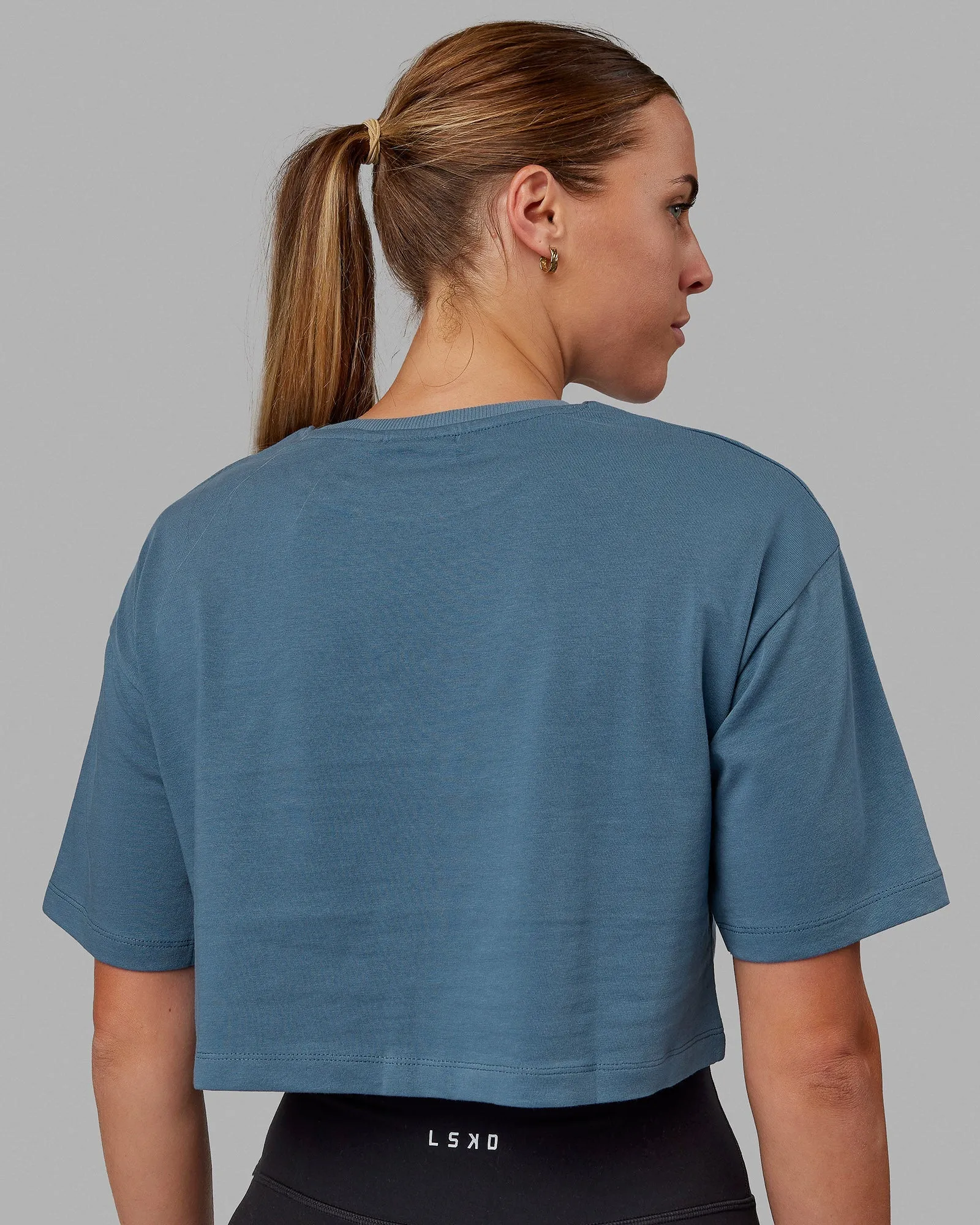 MVP Heavyweight Cropped Tee - Elemental Blue