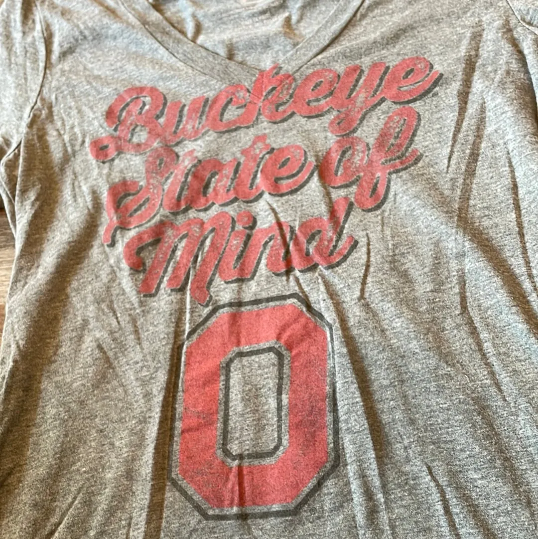 NCAA Ohio State Buckeyes College Vault  short sleeve Shirt Womens size Large