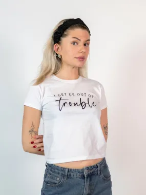 OUT OF TROUBLE - BABYTEE, HVID