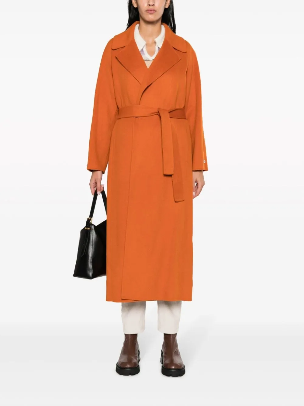 Paltò Belted Maxi Coat