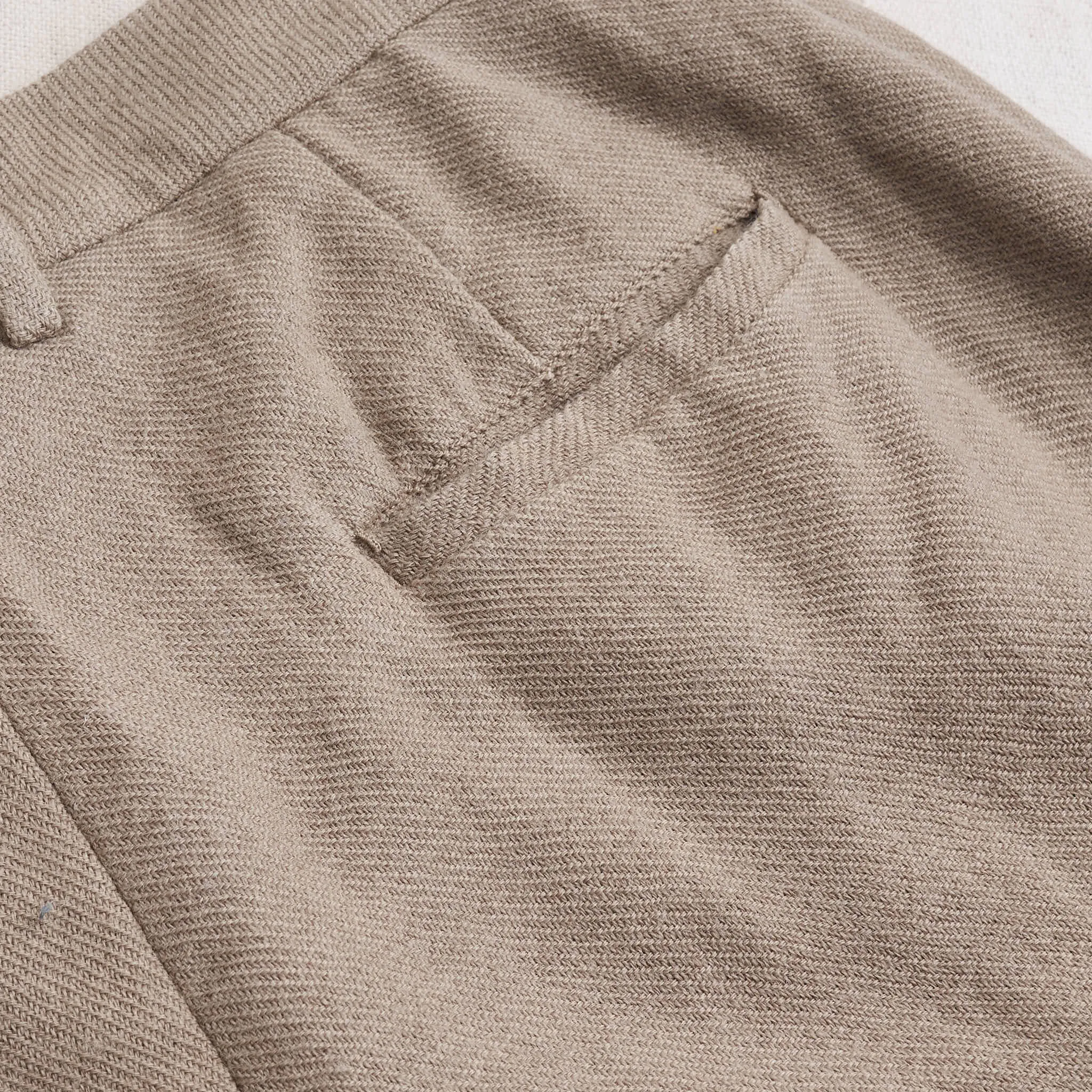 Pleated Taper Trousers, Iron Gray Wool Twill