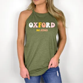 Retro Oxford Halter Tank