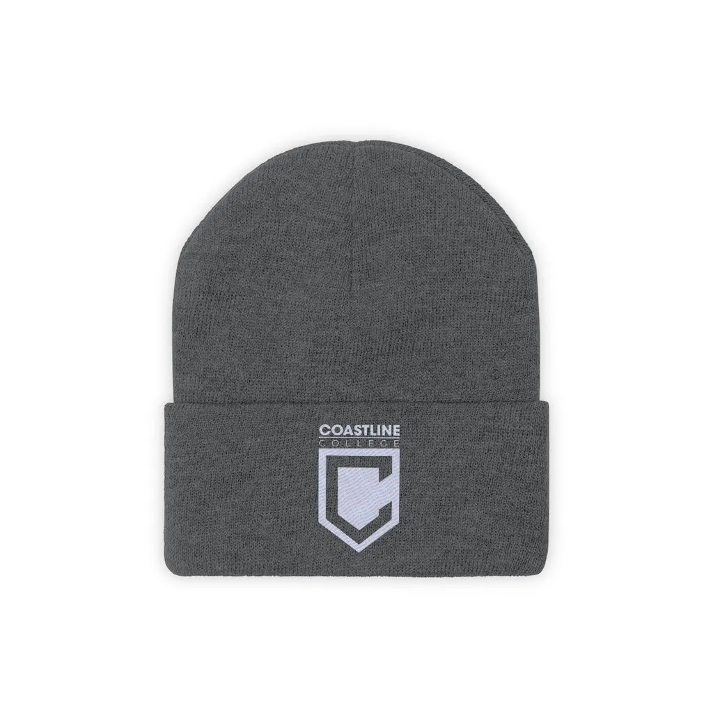 Shield Logo Embroidered Knit Beanie