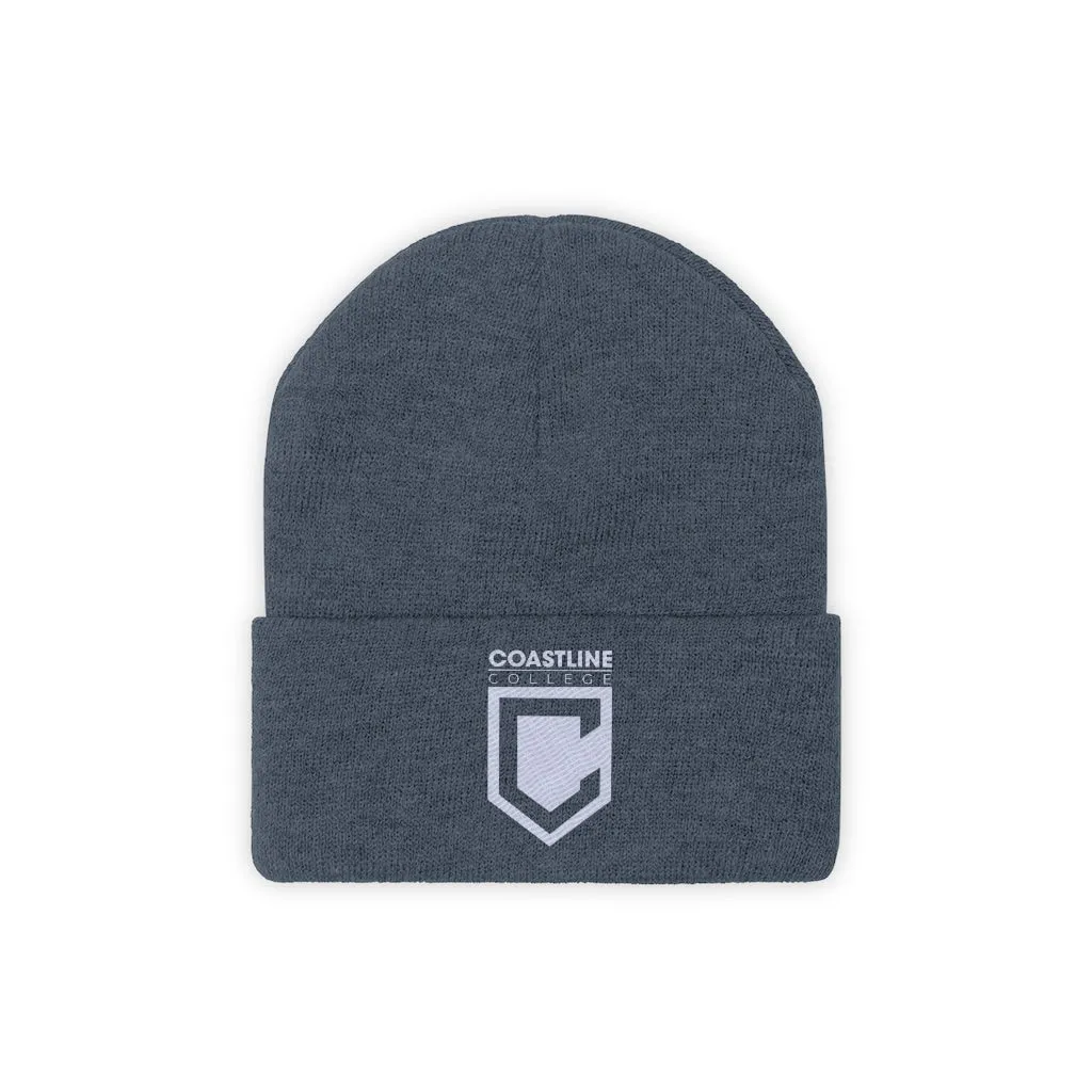 Shield Logo Embroidered Knit Beanie