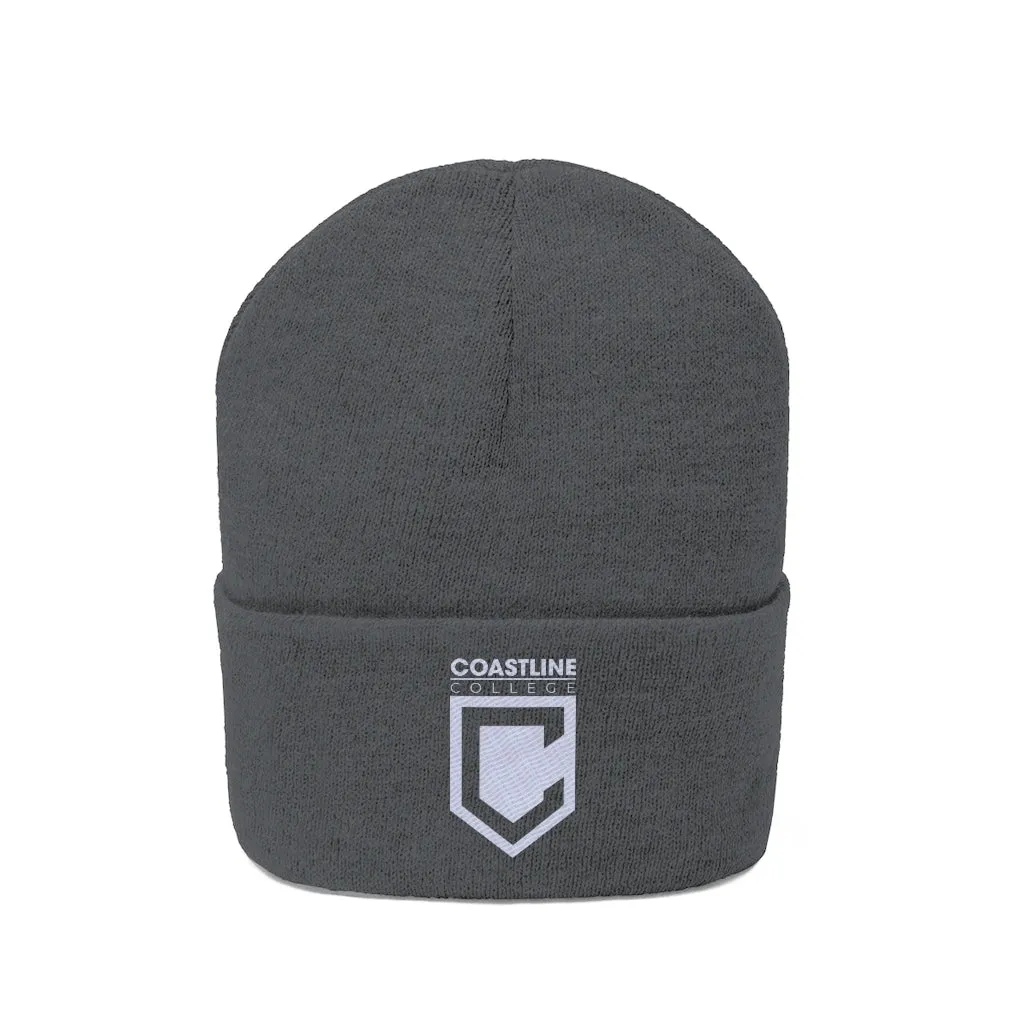 Shield Logo Embroidered Knit Beanie