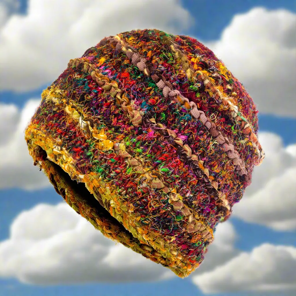 Sierra Stripe Recycled Silk Knit Hat