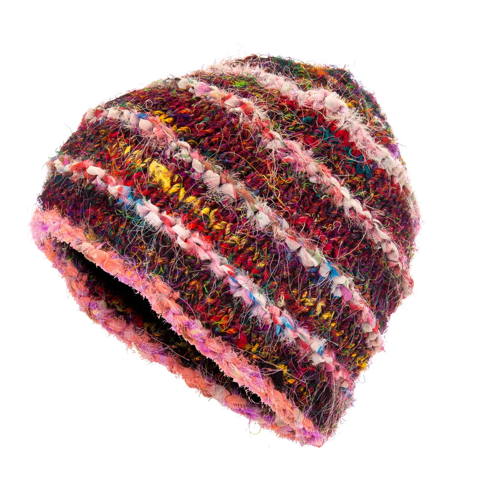 Sierra Stripe Recycled Silk Knit Hat