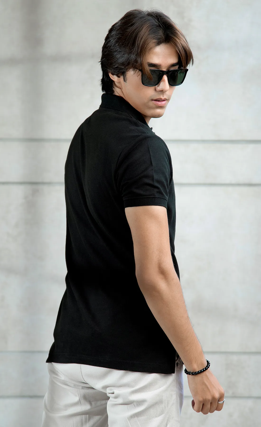 Streetela Black Basic Polo