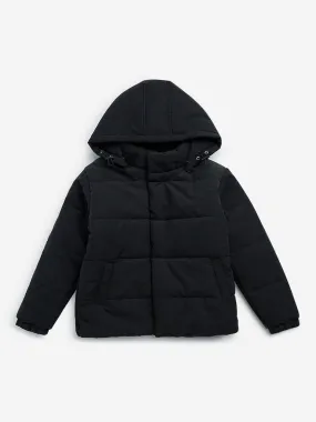 Y&F Kids Black Quilted Puffer Jacket